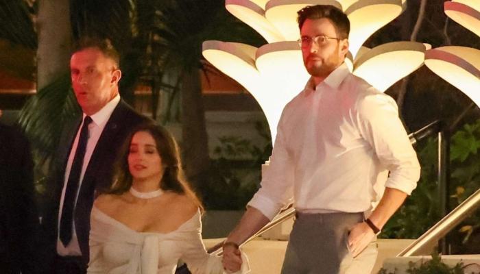 Chris Evans, Wife Alba Baptista appeared at pre-oscars party