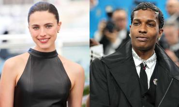 Asap Rocky gets down on one knee for Margaret Qualley