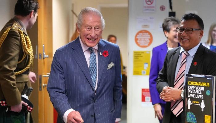 King Charles jokes about dropping dead with veterans amid cancer battle