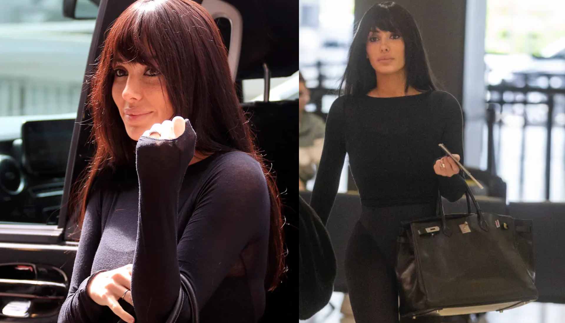 The Austrailian architect was photographed at the airport in Melbourne