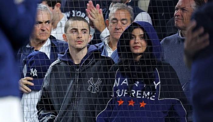 Kylie Jenner, Timothée Chalamet at Yankees game together