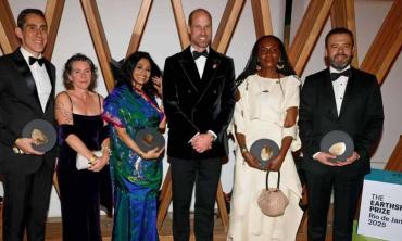 Prince William announces winners of Earthshot prize who will recieve £1 million