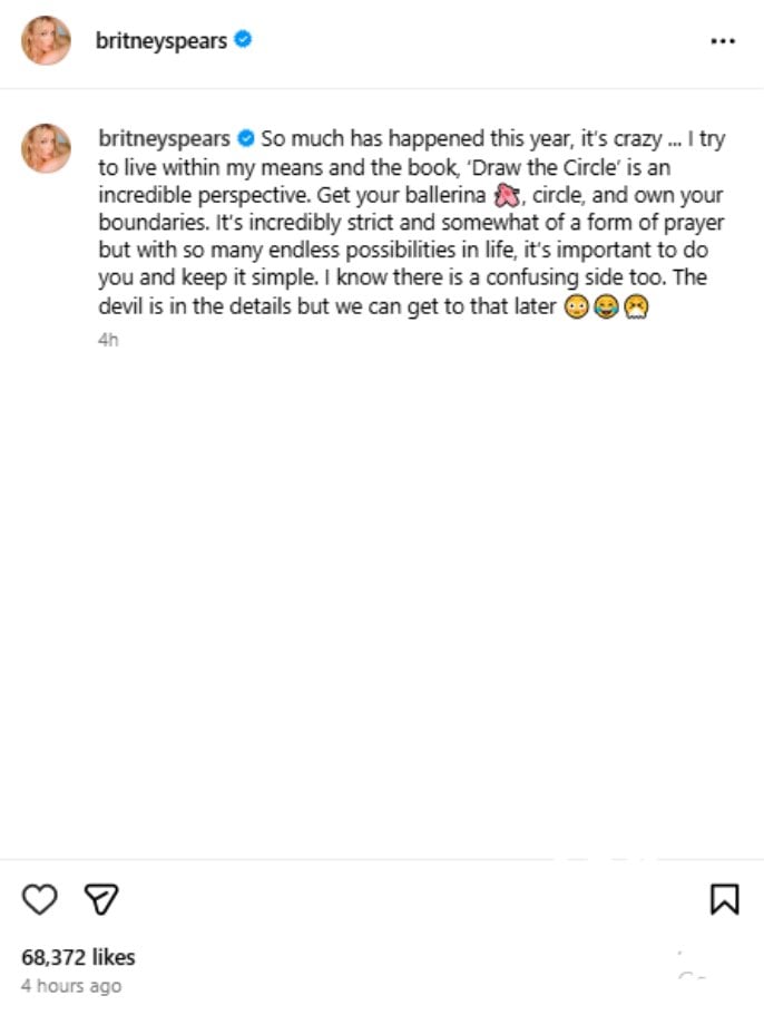 Britney Spears draws boundaries upon shocking return to social media