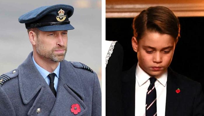 Prince Georges debut at Remembrance event echoes Prince Williams first royal duty