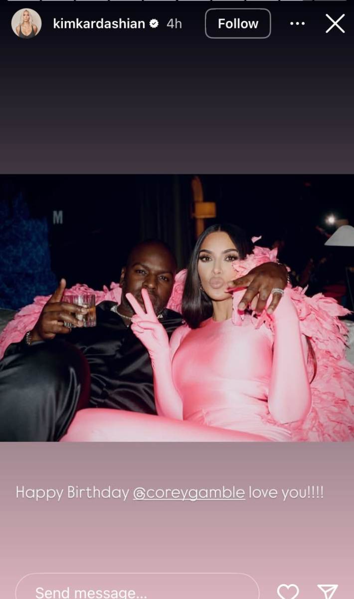 Kim Kardashian wishes mum’s boyfriend as Kylie Jenner stays silent