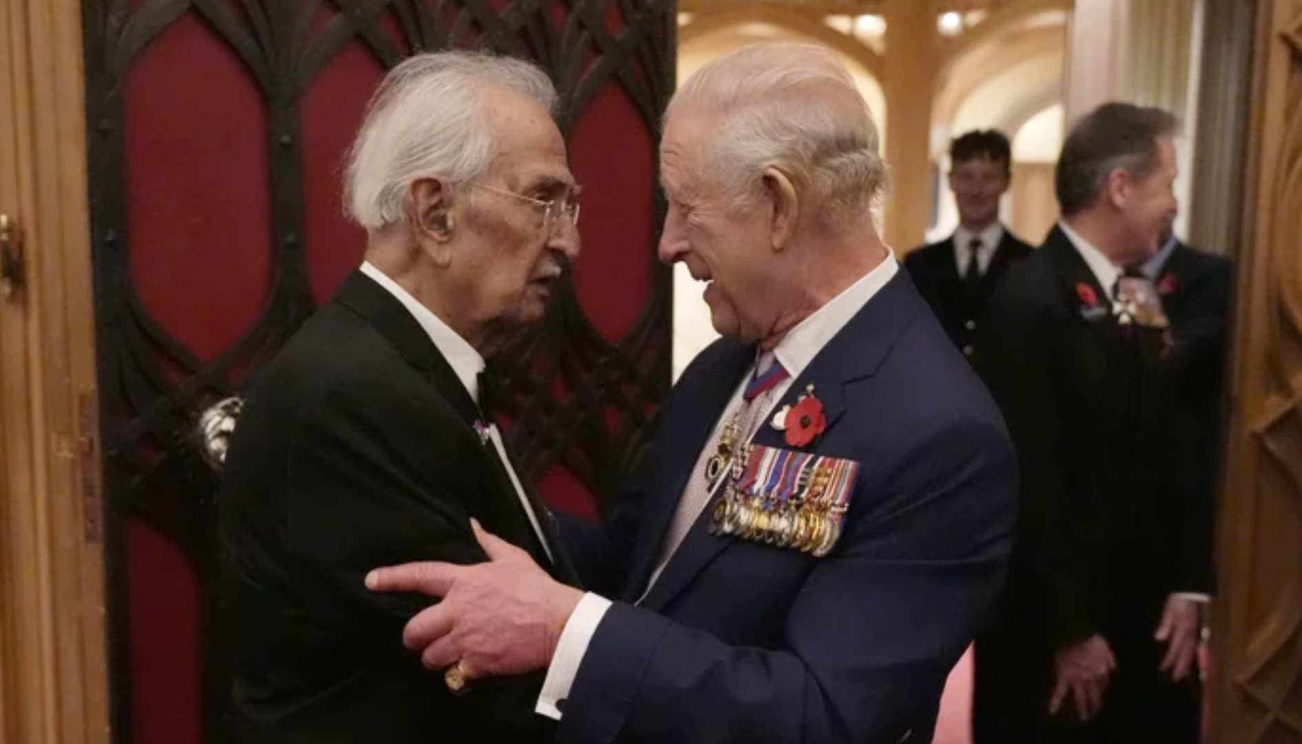 King Charles moved to tears by war veteran