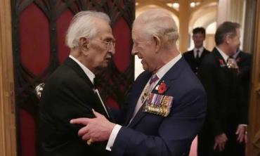 King Charles moved to tears by war veteran