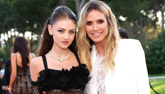 Heidi Klums model daughter Leni’s take on naked dress trend