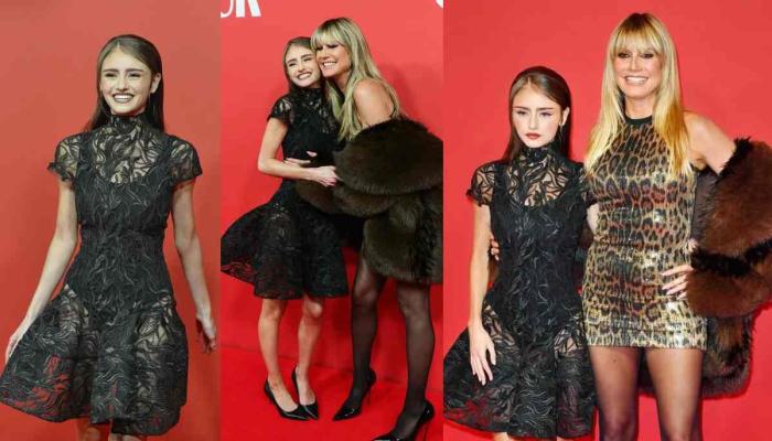 Heidi Klums model daughter Leni’s take on naked dress trend