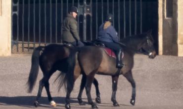 Andrew spotted riding at Windsor after weeks in hiding following scandal