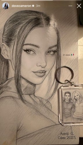 Dove Cameron bursts into tears after receiving emotional present