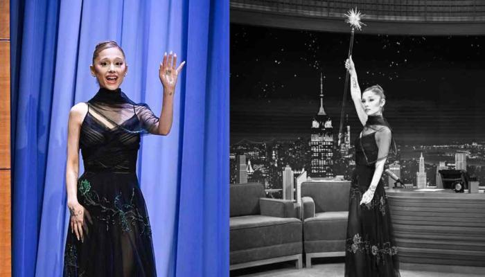 Ariana Grande shows off skills amid Wicked press tour