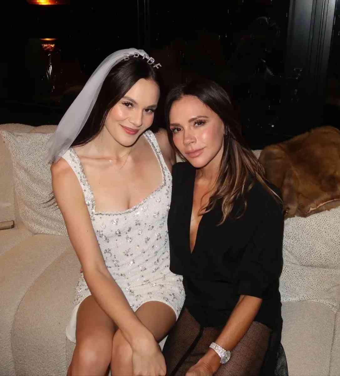 Victoria Beckham stuns in pantless look at Gordon Ramsay’s daughter’s big day