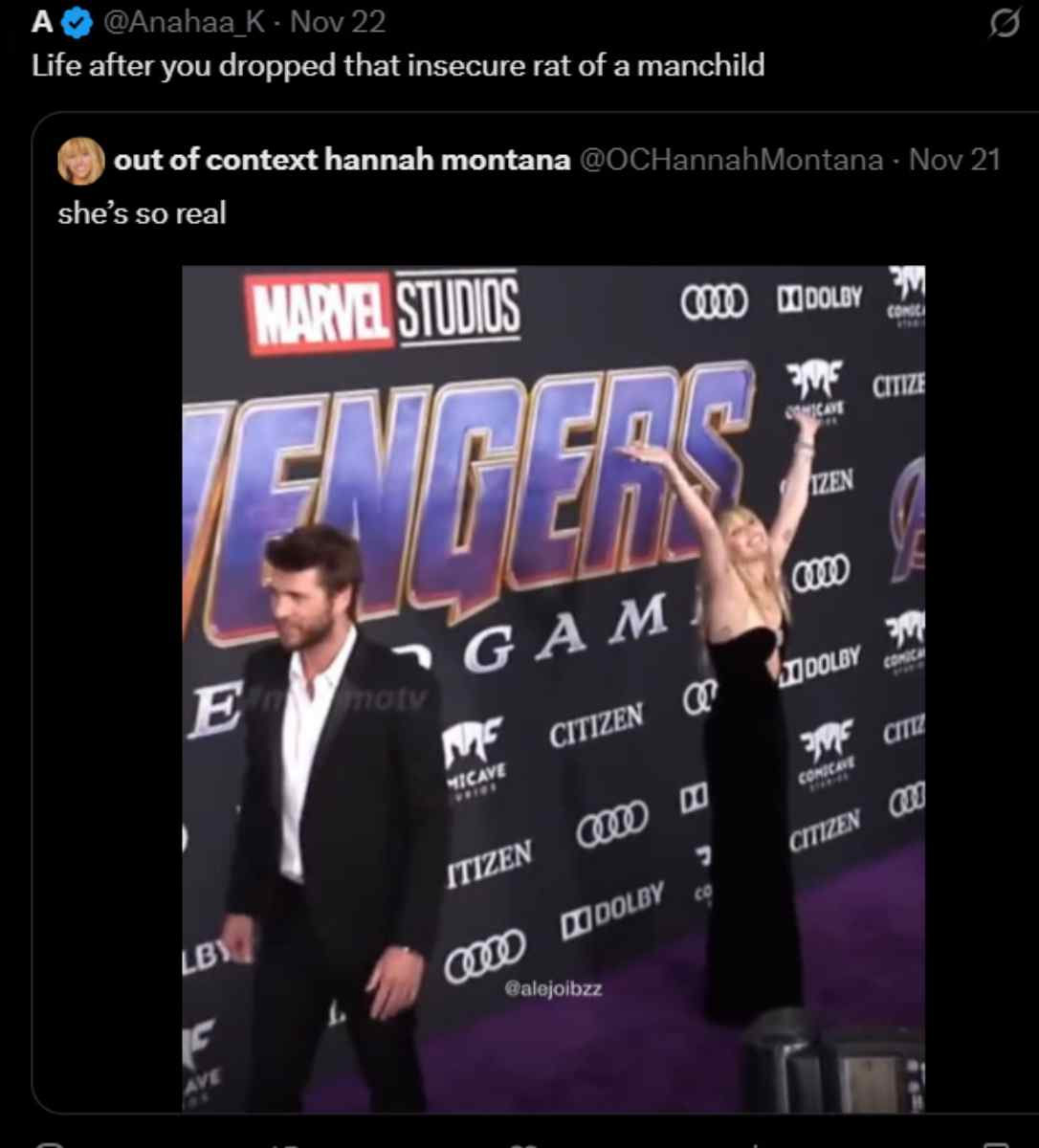 Miley Cyrus’ ex Liam Hemsworth gets hilarious title by fans