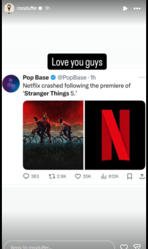 Stranger Things creator breaks silence after Netflix crash