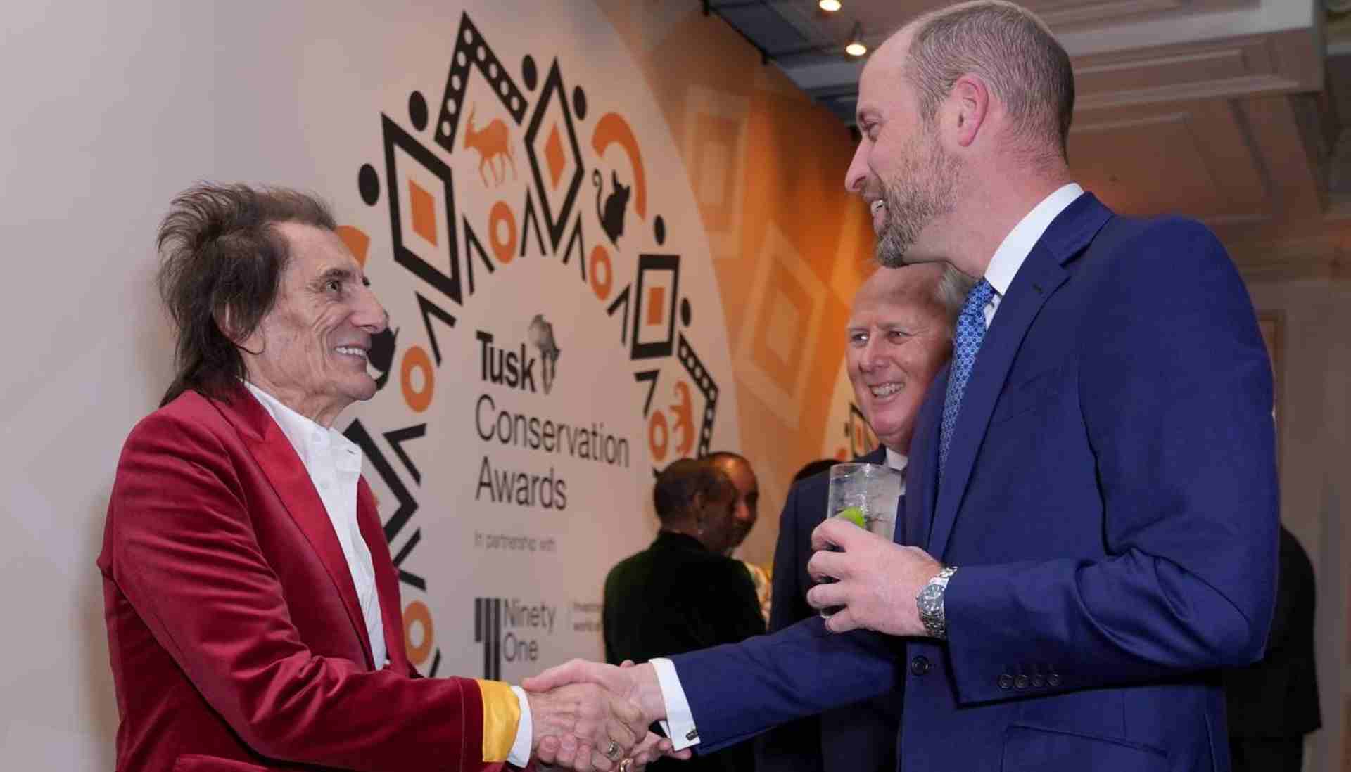 Prince William teams up with music icon Ronnie Wood