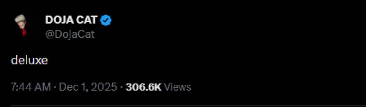 Doja Cat sparks fan frenzy with one word