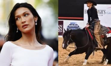 Bella Hadid showcases impressive horse riding skills in viral video