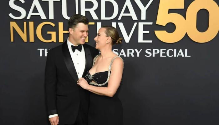 Scarlett Johnson looks back on first awkward interaction with husband, Colin Jost