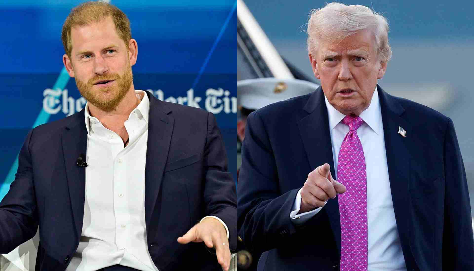 Prince Harry mocks Donald Trump during surprise appearance