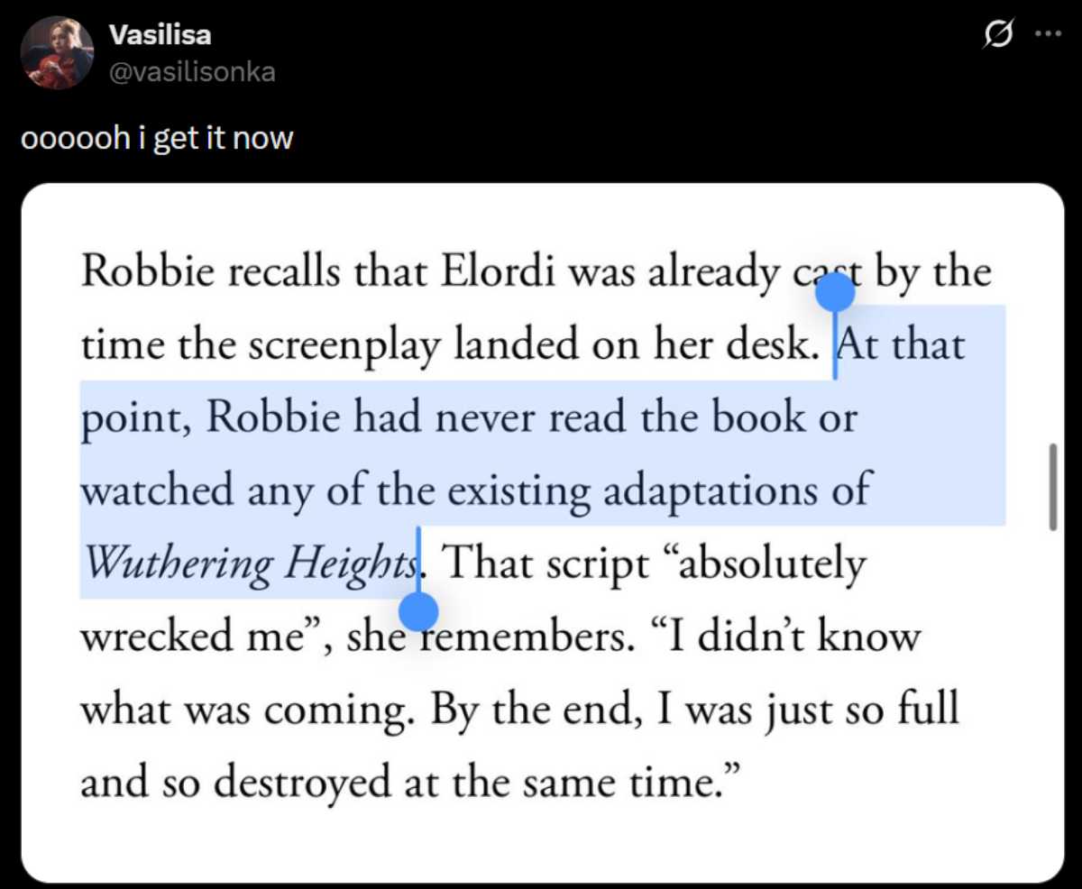 Margot Robbie invites more backlash for defending Jacob Elordi’s Heathcliff