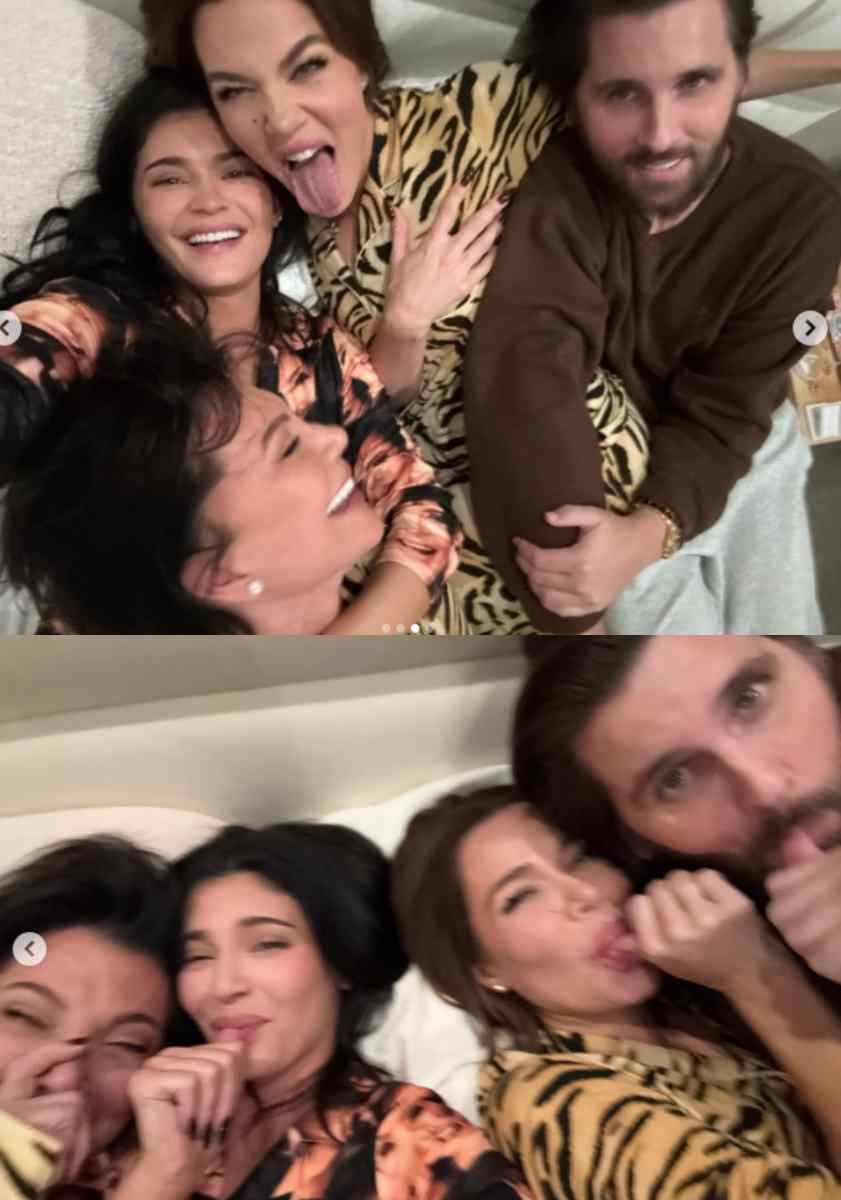Kardashian, Jenner trio get cosy with Kourtney’s ex, Scott Disick