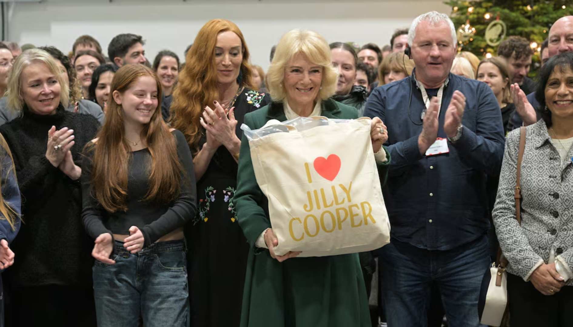 Queen Camilla visits ‘Rivals’ set after Jilly Coopers death