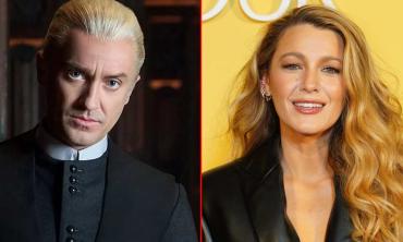 Blake Lively enjoys fan girl moment with 'Harry Potter' star Tom Felton