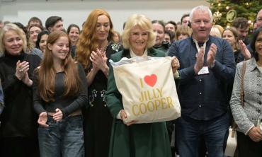 Queen Camilla visits ‘Rivals’ set after Jilly Cooper's death