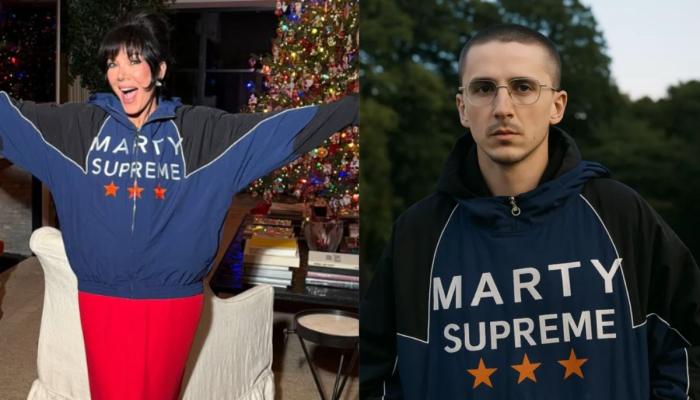 Kris Jenner wear Marty Supreme Merch