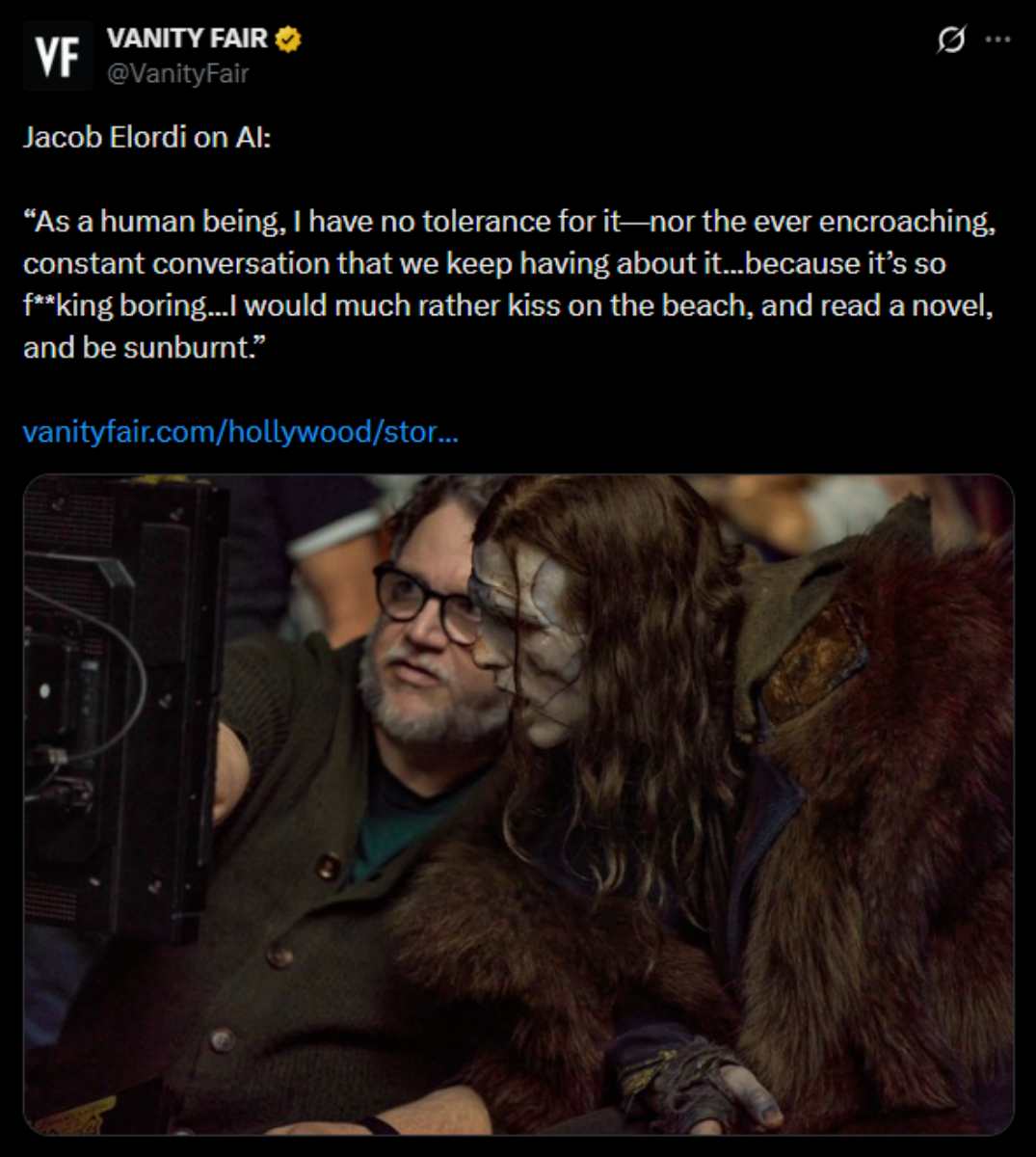 Jacob Elordi’s take on A.I. divides internet