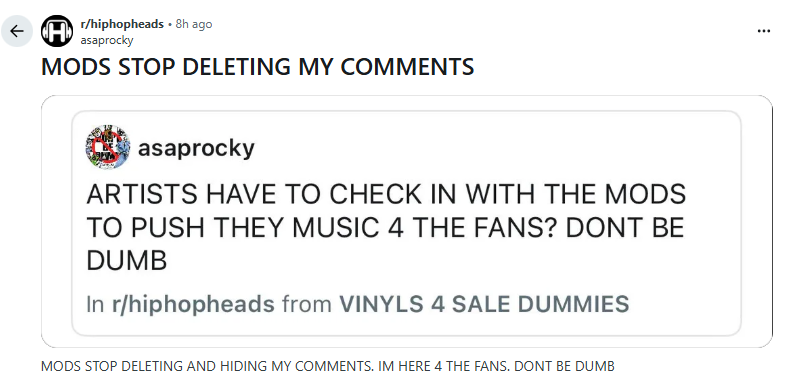 A$AP Rocky throws down with Reddit mods: Heres why