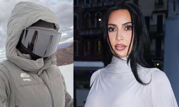 Kim Kardashian celebrates holiday season in chic gear