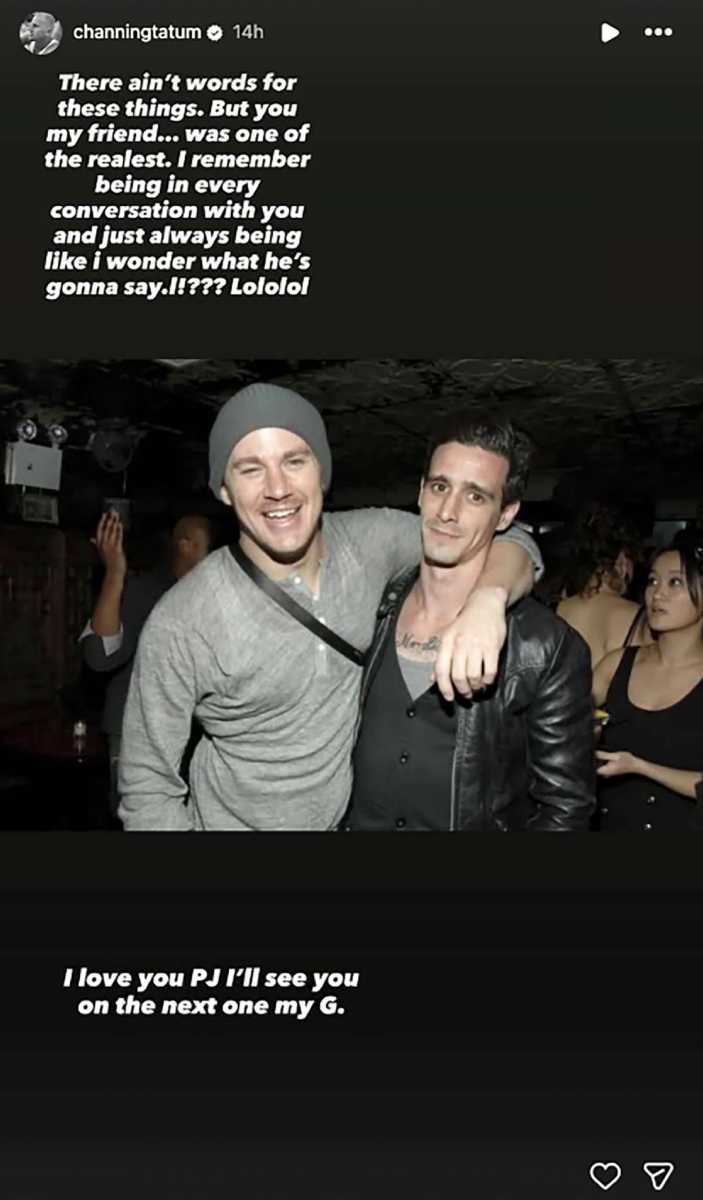 Channing recalls good times with James Ransone in tribute