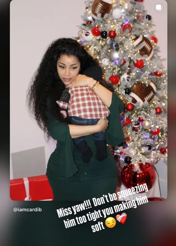 Stefon Diggs ditches Cardi B for Christmas, celebrates with kids alone