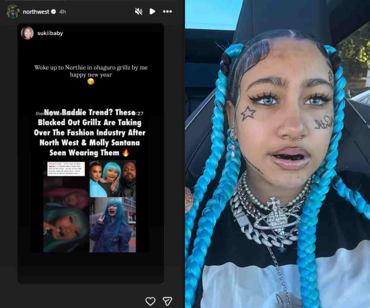 Kanye West, Kim Kardashian endorse grillz brand for daughter