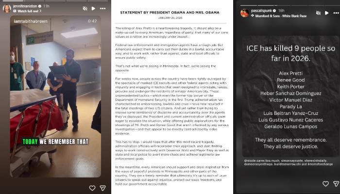 Pedro Pascal, Obama, Jennifer Aniston raise voice for late Alex Pretti