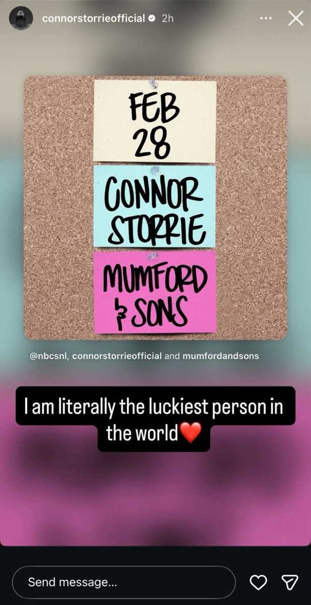 Connor Storrie reacts to ‘Saturday Night Live’ hosting announcement