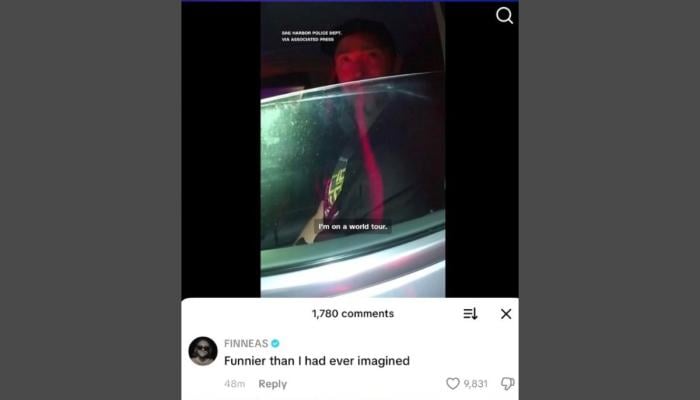 FINNEAS draws criticism for poking fun at Justin Timberlake arrest video