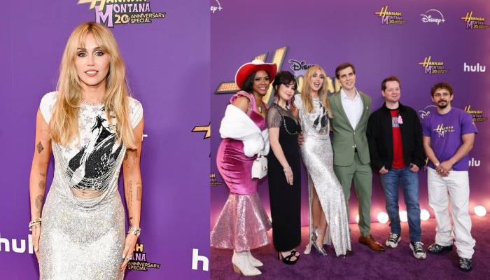 Miley Cyrus dazzles in silver dress at ‘Hannah Montana’ Anniversary premiere