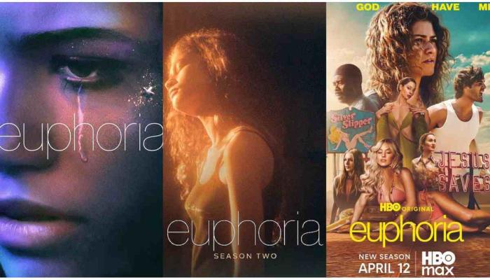 Euphoria 2019 (Left), Euphoria 2022 (Middle), Euphoria 2026 (Right)