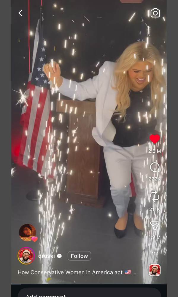 Benny Blanco reacts to Druski paraody of Erika Kirk