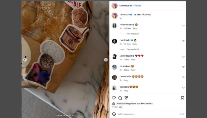Taylor Swift sends sourdough to Tate McRae in special surprise