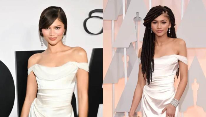 2026 premiere of The Drama (Left); 2015 Oscars (Right)