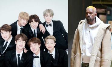 Kanye West makes surprise comeback alongside BTS