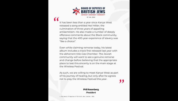 Kanye West to make difficult choice ahead of Wireless Festival show