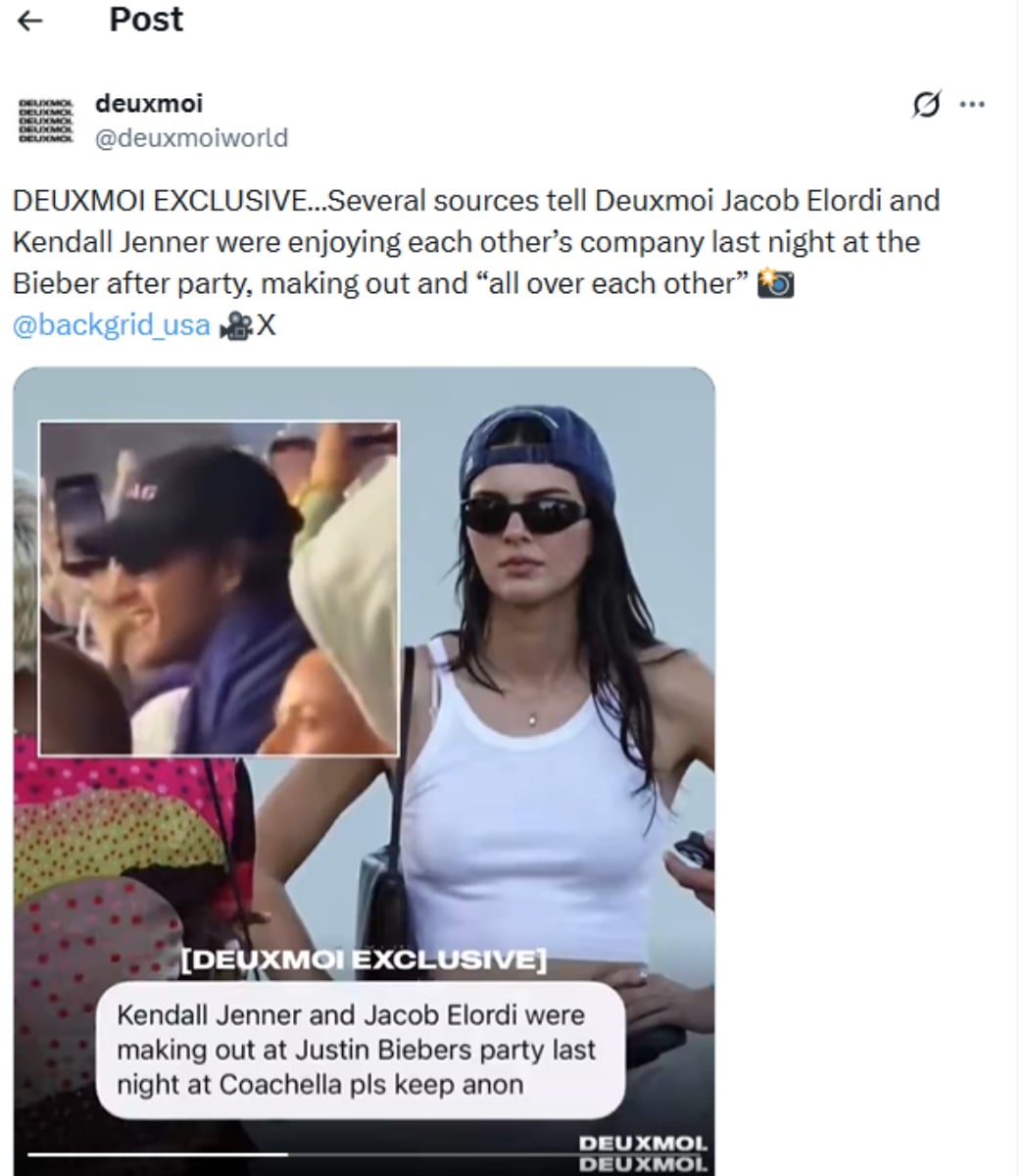 Jacob Elordi, Kendall Jenner spark major dating buzz at ‘Justin Bieber’s afterparty’