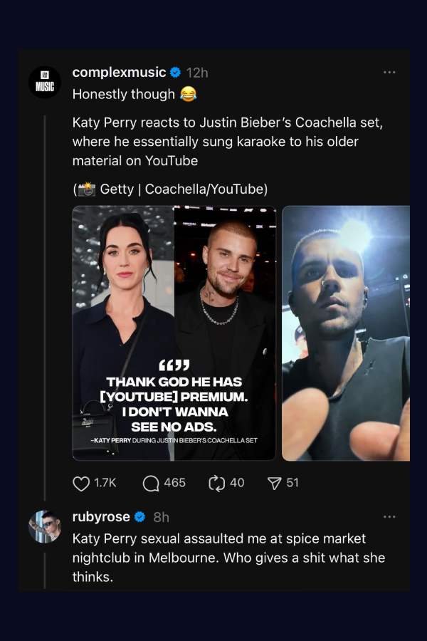 Katy Perry faces assault allegations after outing with Justin Trudeau