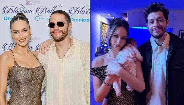 Pete Davidson with girlfriend Elsie Hewitt and daughter, Scottie Rose Hewitt Davidson