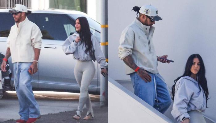 Kim Kardashian and Lewis Hamilton